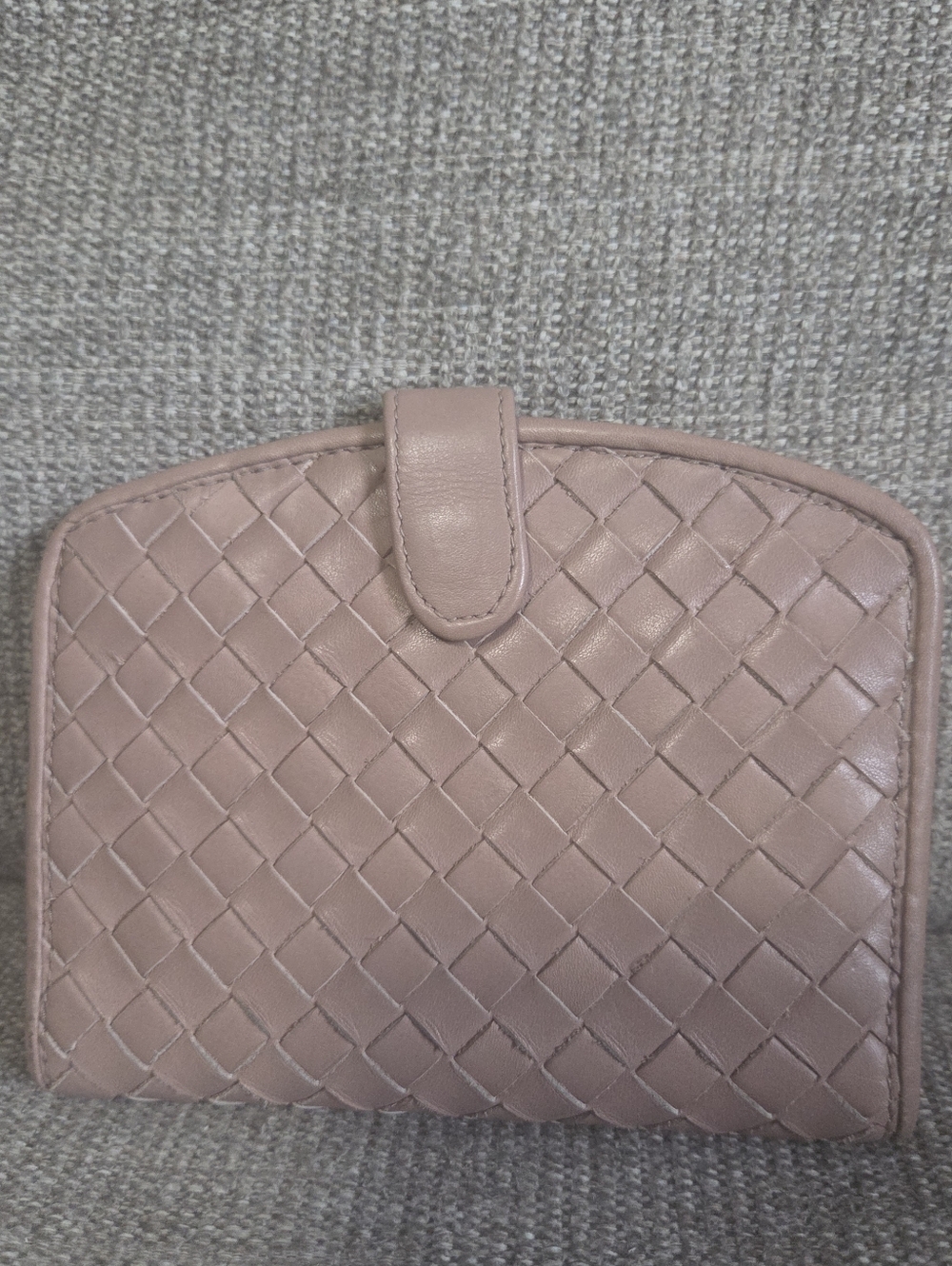 Bond Street Vintage Woven Extremely Soft Leather Wallet in Tan